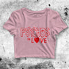 Psycho in Love Crop Top Women's Psycho Crop Tee Y2K Music