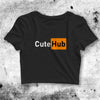 Cute Hub Parody Crop Top Cute Hub Shirt Parody Aesthetic Y2K Shirt - bestshirtz#