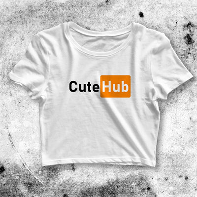 Cute Hub Parody Crop Top Cute Hub Shirt Parody Aesthetic Y2K Shirt - bestshirtz#