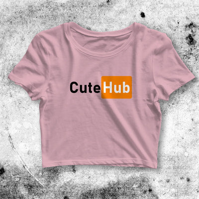 Cute Hub Parody Crop Top Cute Hub Shirt Parody Aesthetic Y2K Shirt - bestshirtz#