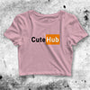 Cute Hub Parody Crop Top Cute Hub Shirt Parody Aesthetic Y2K Shirt