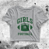 Girls Is Football Crop Top Cute Football Crop Tee Football Shirt