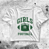 Girls Is Football Crop Top Cute Football Crop Tee Football Shirt