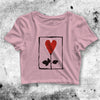 Friends Crop Top Heart Love Crop Tee Rachel Green Heart Rose Shirt - bestshirtz#