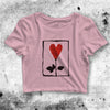 Friends Crop Top Heart Love Crop Tee Rachel Green Heart Rose Shirt