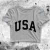 Friends Crop Top Rachel Green USA Crop Tee Aesthetic USA Friends Shirt - bestshirtz#