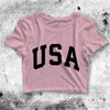 Friends Crop Top Rachel Green USA Crop Tee Aesthetic USA Friends Shirt