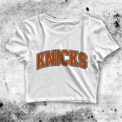 NBA Knicks Crop Top New York Knicks Crop Tee American Basketball Shirt - bestshirtz#