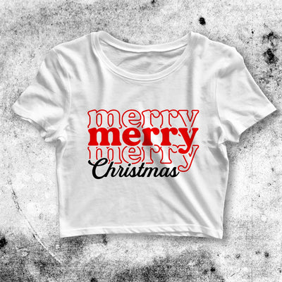 Christmas Crop Top Merry Christmas Crop Tee Christmas Gift For Her - bestshirtz#