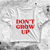 Don't Grow Up Crop Top Movie Horror Crop Tee Rampaging Zombie Shirt - bestshirtz#