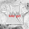 Y2K Crop Top Baby Girl Crop Tee Aesthetic Y2K Shirt - bestshirtz#