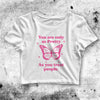 You're Pretty Butterfly Crop Top You're Pretty Butterfly Shirt Aesthetic Y2K Shirt - bestshirtz#