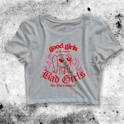 The Powerpuff Girls Crop Top Good Girls Go to Heaven Crop Tee Bad Girls Go Everywhere - bestshirtz#