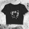 Dancing Skeleton Crop Top Dancing Skeleton Shirt Aesthetic Y2K Shirt - bestshirtz#