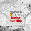 Pac - Man Crop Top I'd Rather Be Ghost Hunting Crop Tee PacMan Shirt - bestshirtz#