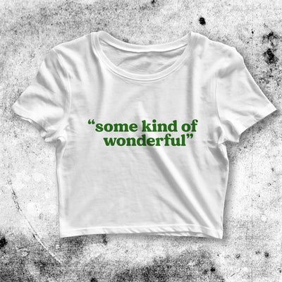 Y2K Crop Top Some Kind of Wonderful Crop Tee Aesthetic Y2K Shirt - bestshirtz#