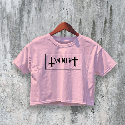 Logo Void Crop Top Punk Rock Crop Tee Edgy Band Shirt Music Fan Merch