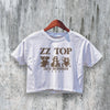 ZZ Top Crop Top Tres Hombres Crop Tee Texas Rock Shirt Band Music - bestshirtz#