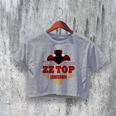 ZZ Top Crop Top Lowdown Crop Tee Eliminator Shirt Texas Since 1969 - bestshirtz#