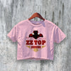 ZZ Top Crop Top Lowdown Crop Tee Eliminator Shirt Texas Since 1969 - bestshirtz#